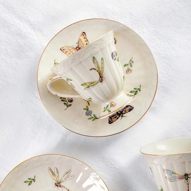 Кофейные чашки и блюдца Креативная посуда Тарелки Блюда Кружка-бабочка Для чая Кухонные принадлежности