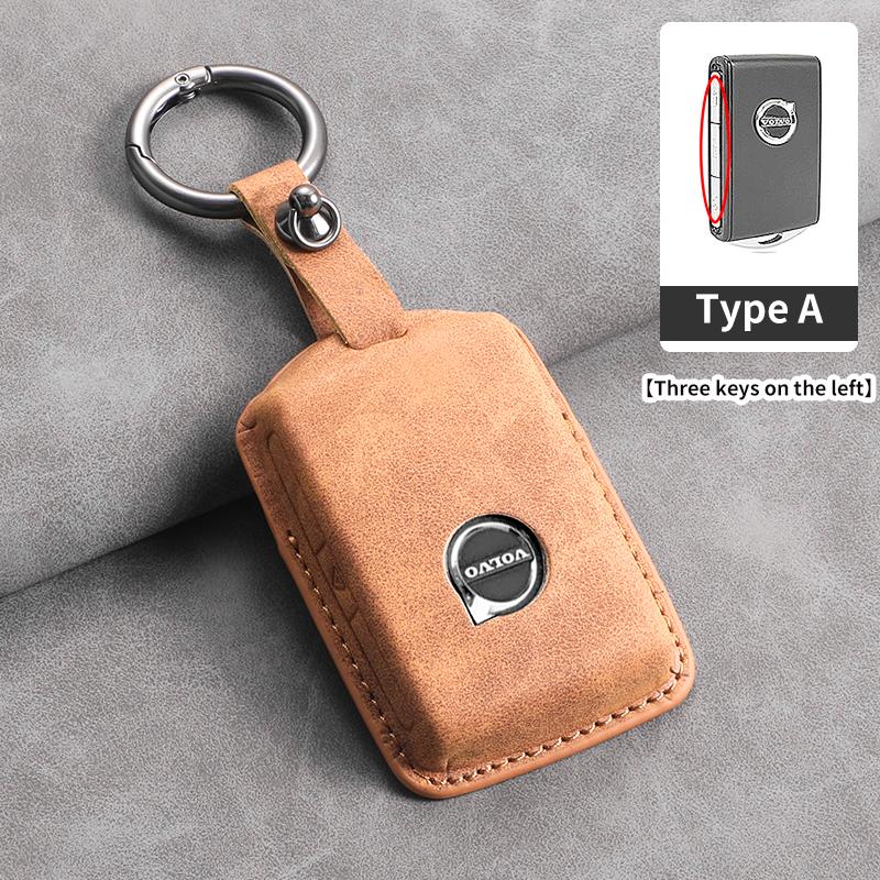 Чехол для автомобильного ключа из кожи с 3 кнопками для Volvo S60 S90 XC40 XC60 XC90 V60 V90 T6 T8, аксессуары для защиты автомобильного ключа
