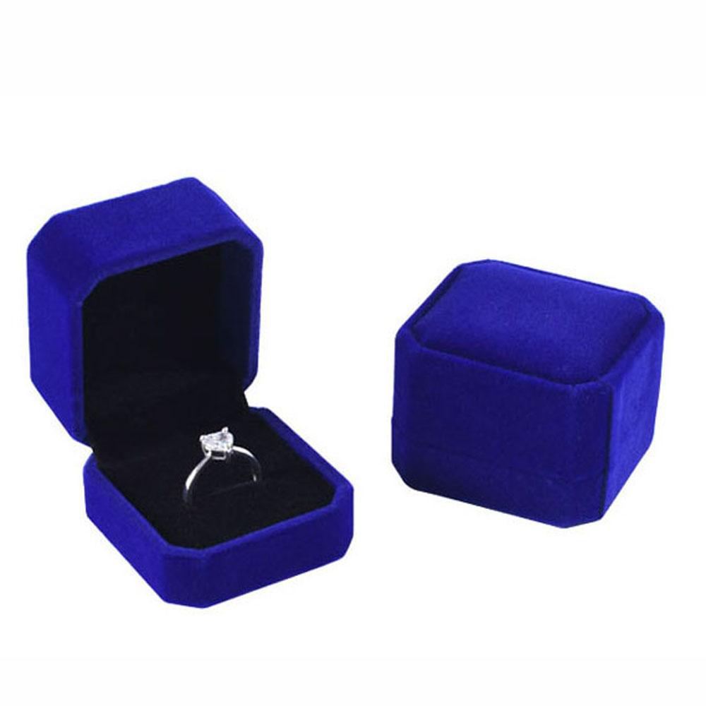Packaging Box Square Ring Holder Box Storage Organizer Earring Display Case Ring Box Jewelry Box