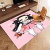 1pc Demon Slayer Nezuko2 Print Area Rug - Soft, Washable Non-Slip Indoor Mat, Living Room, Home Office Decorative Rug,Office Decorative