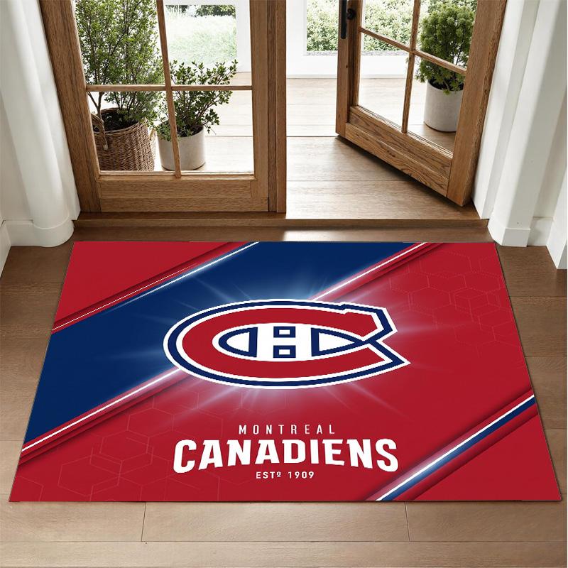 Дизайн Montreal Canadiens Кристальный Велюровый Ковер Мягкий Декоративный Коврик для Спальни Входа