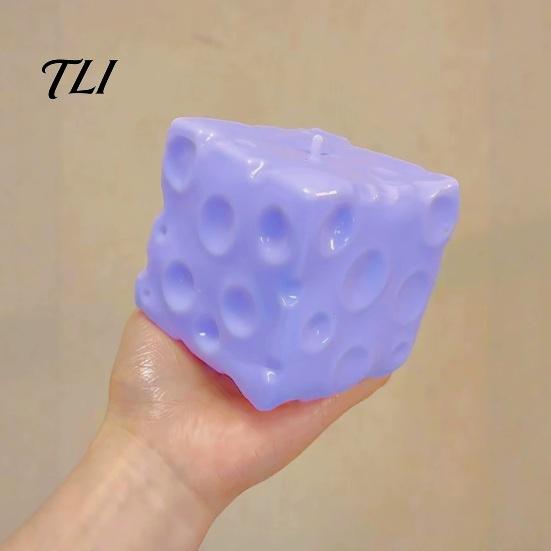 Anti Anxiety Hand Toy Blueberry Cheese Squeeze Toy, Slow Rising Stress Relief Fidget for Focus Enhancing Tool Kids Adults, Sensory Exerciser