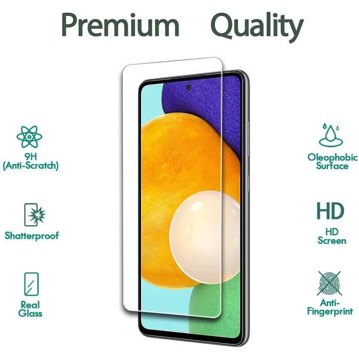 Защитная пленка из закаленного стекла для Samsung Galaxy A52s 5G - 2 шт. - Прозрачная - PROSHOP