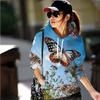 Autumn Butterfly Flower 3D Print Hoodies Men Women Fashion Sweatshirts Casual Oversized Hoodie Pullovers Tracksuit Clothing