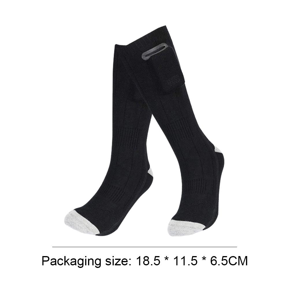 Unisex Electric Heated Socks Breathable Warmer Stockings Washable Rechargable for Outdoor Camping Hiking
