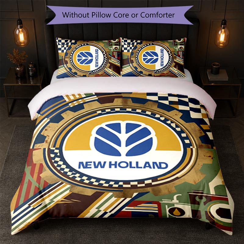 New Holland Print 3Pcs Bedding Set Duvet Cover With Two Pillowcases Soft Bed Linen For Household Bedroom