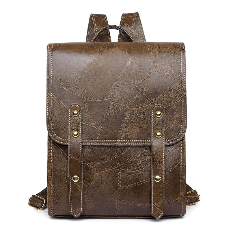 Vintage Women's Leather Backpack Travel Backpack