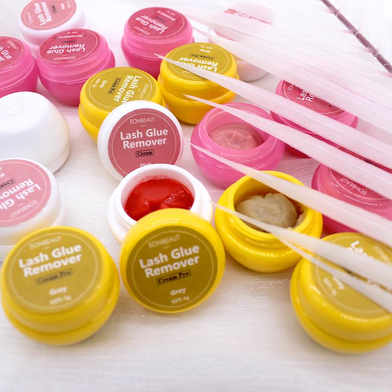 eonbeaut Pink Remover Strawberry Cream Pro Eyelash Extensions 5g Supplies Makeup Tools