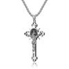 Религия Нержавеющая сталь Saint St St. Ожерелье с подвеской в виде креста с распятием Бенедикта