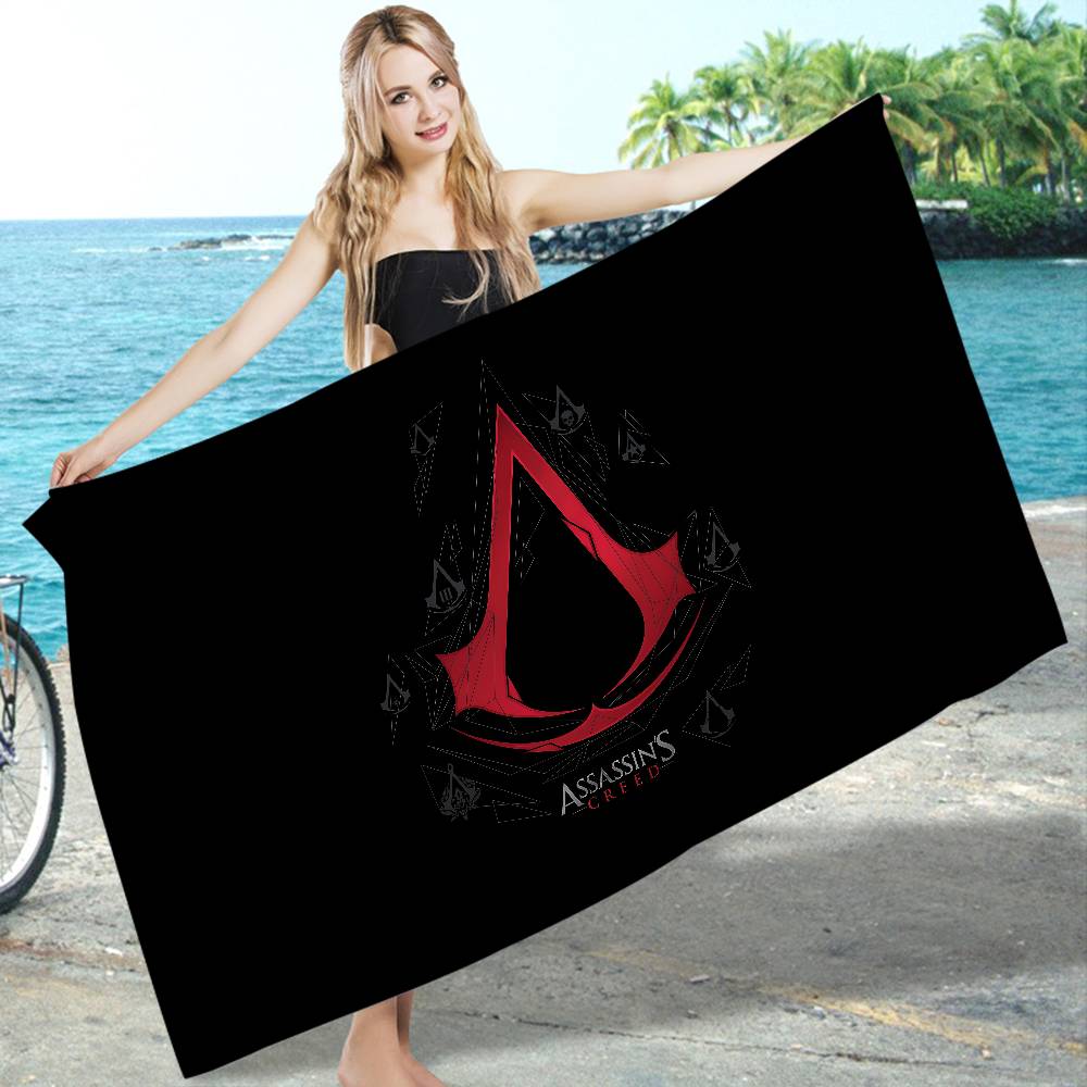 A-AssassinS C-Creed Игровое Микрофибровое Печатное Пляжное Полотенце Горный Туризм Йога Пляж Плавание Бег Впитывающее Мягкое Полотенце