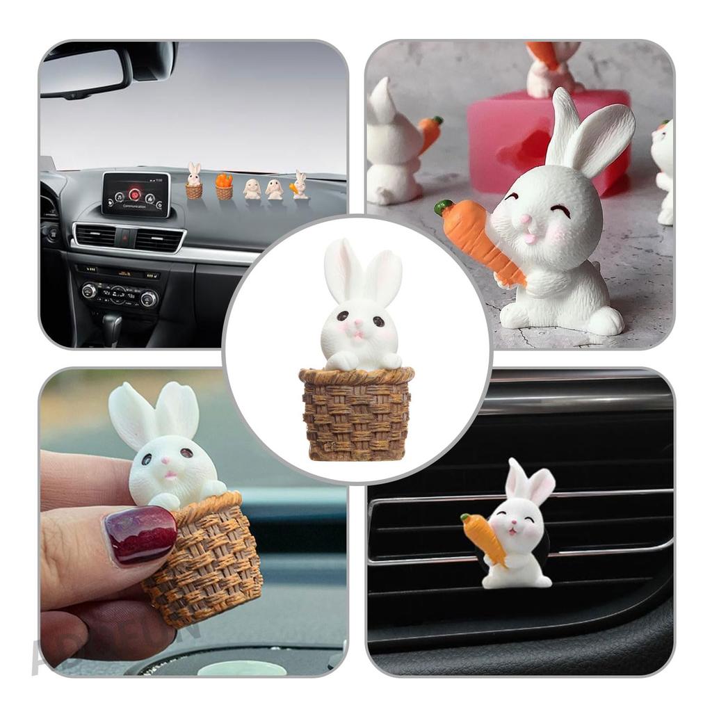ADOFUN Украшение для автомобиля Милый кролик Автомобильные аксессуары Креативные аксессуары Аксессуары для салона автомобиля Украшение для приборной панели автомобиля Кролик Морковка Зеркало заднего вида