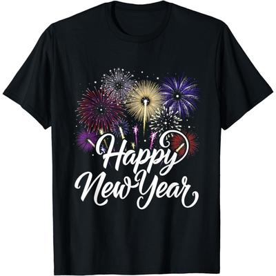 CaDoes Товары для вечеринки в канун Нового года NYE 2024 С Новым годом Футболка