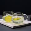 Стеклянная чашка для кофе, контейнер для овса на ночь, бутылка для чая, напитков, молока с надписью Hanle, прозрачные креативные кружки для десерта
