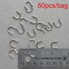 50PCS Hot DIY Durable Easy-Spin Clevises Spinner Easy Spin Brass Fishing Lures Accessories