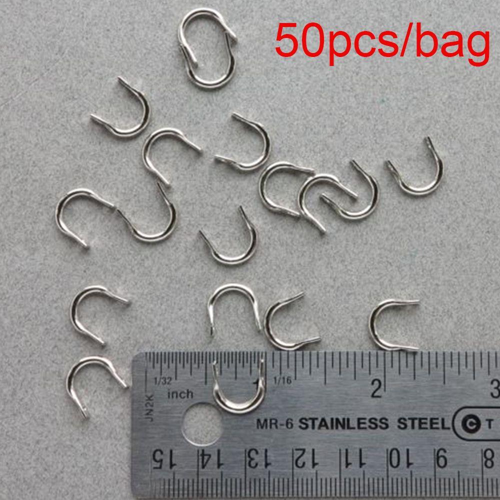 50PCS Hot Durable Sliver/Gold Spinner Easy-Spin Clevises Easy Spin Brass Fishing Lures Accessories