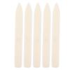 5Pcs Leather Craft Folder White Plastic DIY Hand Made Edge Trimming Sewing Tool Accessories(Long