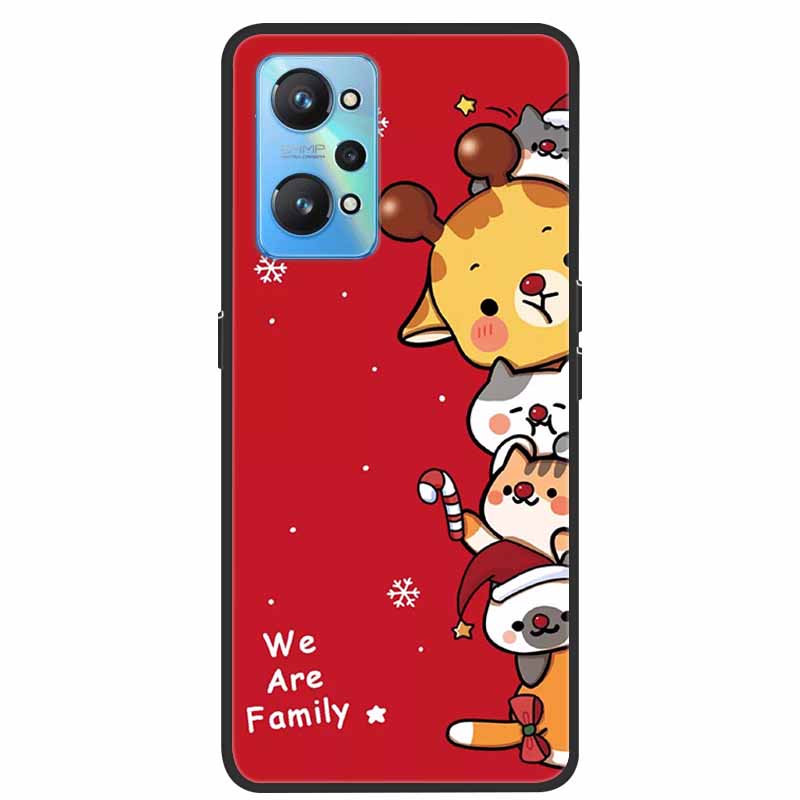 Christmas Cover For Realme GT Neo 2 2T 3 3T Cases Lovely Soft TPU Silicone Covers for Realme C21Y C25Y Q5 Pro Neo2 Neo3 Neo2T