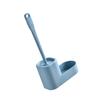 Toilet Brush Plastic Bathroom Brush Set Wall Mounted Handle Cleaning Tool with Holder