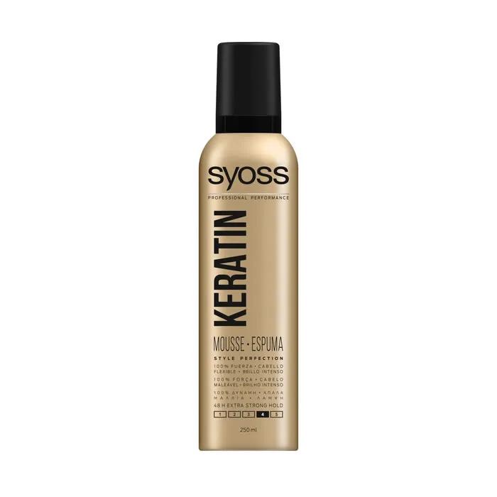 Syoss Пенка для волос с кератином Style Perfection 250мл