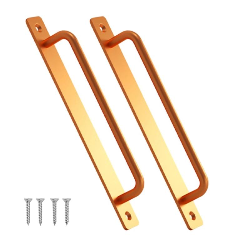 Pack of 2 Practical Sliding Door Handles Hole Center Aluminum Alloy with Mounting Screws for Indoor Outdoor Use