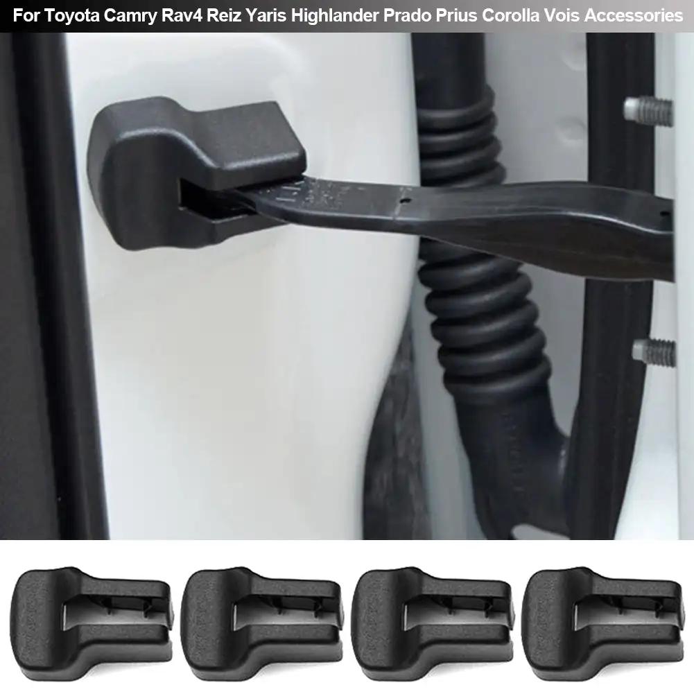 4Pcs Car Door Lock Cover Door Stopper Covers for Toyota Yaris Highlander Prado Prius Corolla Camry Rav4 Reiz Vois Accessories
