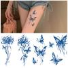 Male And Female Herbs Lasting Gradual Change Slowly Color Can Not Wash Off Butterfly Other Side Flower Juice Tattoo Sticker