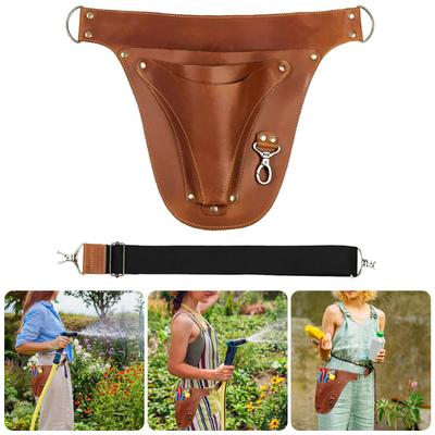 Кожаная сумка-пояс для инструментов флориста для садоводства, фермера, кобуры для инструментов, подсумок, маленькая сумка-органайзер для плотника, электрика