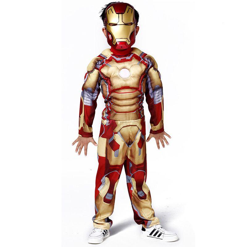 Великолепный детский костюм на Хэллоуин Супергерой Бэтмен Супермен Косплей Костюм для мальчиков и девочек