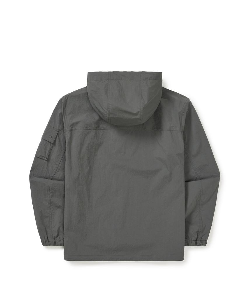 Анорак с капюшоном Snowpeak Apparel Root (S25Mmran60) Темно-серый