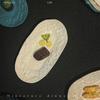 Mini French Carved Tray Plate Dollhouse Rock Pattern Steak Plate Set for Room Box Accessory