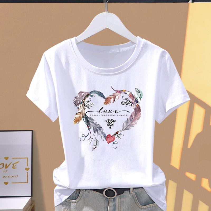 (Азиатский размер) Футболка с графическим рисунком, повседневная футболка с принтом, женская бабочка, милый тренд, милая повседневная женская футболка 90-х годов, модная футболка с коротким рукавом