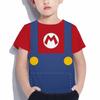 2025 Fashion Mario T-shirt Children's Clothing Top Boys' T-shirt Game 3D Print T-shirt Funny Animation Short Sleeve Baby Girls' Cloth