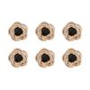 6pcs/set Detachable Adjustable Metal Button Clothing Crafts Decorative No Sewing Buttons Garment DIY Pearl Nail Accessories