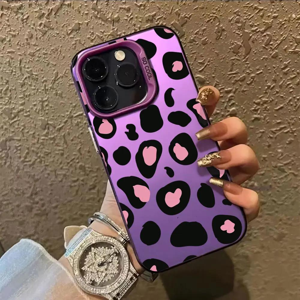 Для Vivo Y17S Y18 Y1s Y03 Y01 Y10 Y02 Y02T Y9S Y11 Y12 Y12S Y15 Y17 Y15A Y20i Y20S Y20T Y18E Чехол Леопардовые Пятна IMD Чехол для Телефона