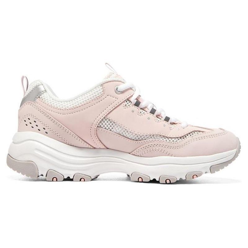 Skechers I-Conik Women Fabric Synthetic Leather Retro Low Casual Shoes Light Pink 8730065-LTPK