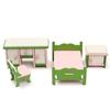 DIY Handmade Doll House Miniature Bedroom Wooden Furniture Set Gifts For Children Kids Role Pretend