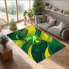 Norwich City Football Print Crystal Velvet Rug, Comfortable Water Absorbent Non Slip Indoor Floor Carpet