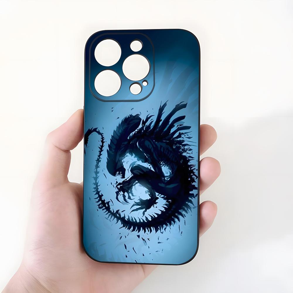 Чехол для телефона 'Чужой Ксеноморф' из фильма A-Alien для iPhone 17 Pro Max 15 Pro 16 14 Plus 12 13 Mini 11 Pro Ударопрочный Мягкий Чехол