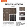 VEVOR Interlocking Deck Tiles Plastic Wood, 27 Pack,12"x12" 27 sq. ft Waterproof Outdoor Flooring All Weather Use