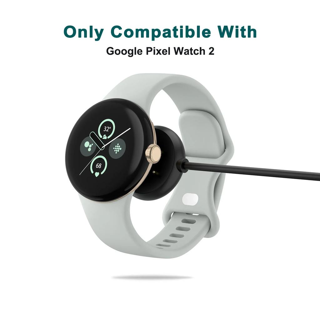 Магнитный зарядный кабель для смарт-часов Google Pixel Watch 2, длина 1 м, USB Type-C, адаптер-док-станция для зарядки Google Pixel Watch 2.