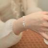 Роскошные серебряные браслеты-бусины 925 пробы для женщин, модный корейский дизайн, многослойные регулируемые браслеты-шарики, ювелирные изделия