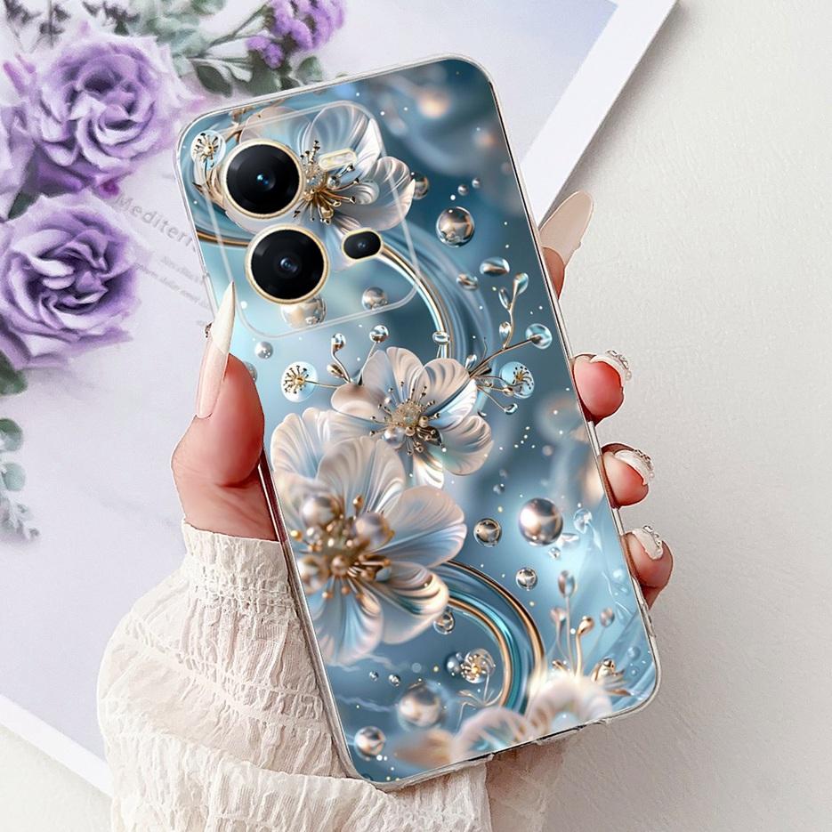 Чехол для Vivo V25 5G Чехол Vivo V25e V2201 Милый Кот Король Лев Расписной Чехол Мягкий Силиконовый Чехол для Телефона Для Vivo V25e V 25 VivoV25 Fundas