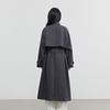 Elva' Island Women's Casual Stand Collar Mid-length Trench Coat