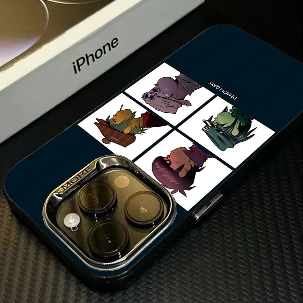 G-Gorillaz Cartoon Colorful Phone Case For IPhone 17 16 15 14 13 12 11 Pro Max Plus Matte Cover