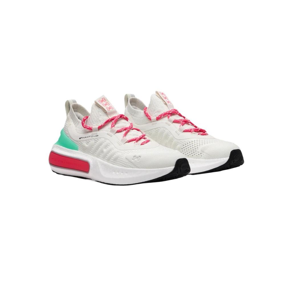 Under Armour HOVR Phantom 4 Белый Кварц Зеленый Розовый Женские Кроссовки Комета-Зеленый Супер-Розовый 3027594-114