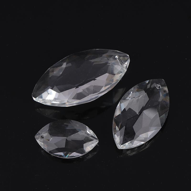 1 шт. прозрачные хрустальные подвески в виде конских глаз, стеклянные преломляющие призмы, ловец солнца, висящие для занавески, свадебной люстры, декора