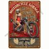 Металлический знак Гараж Газ Масло Свеча зажигания Шиномонтаж Man Cave Club Bar Home Wall Decor Art Vintage Decor Жестяная табличка Декоративная табличка