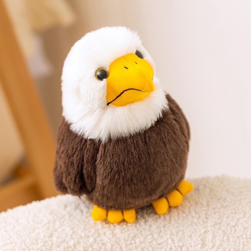 Realistic White-headed Eagle Plush Toy Soft Animal Doll For Zoo Collectibles And Home Decor
