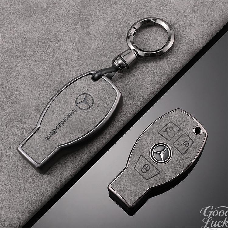YDC4 Car Zinc Alloy Key Case Shell Buckle Car Key Cover For Mercedes Benz A C E S G Class GLC CLE CLA GLB GLS W177 Auto Accessory