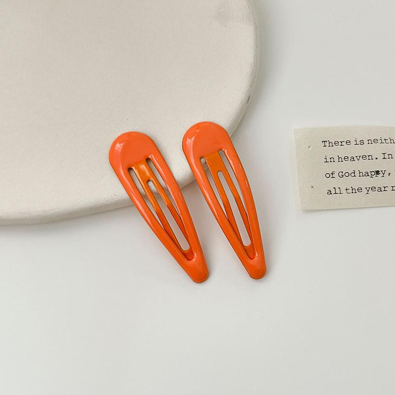 10Pcs/lot Macaron Candy Color Waterdrop Shape 5cm BB Hair Clips Girls Kids Hairpins Barrettes Headwear Accessories For Women